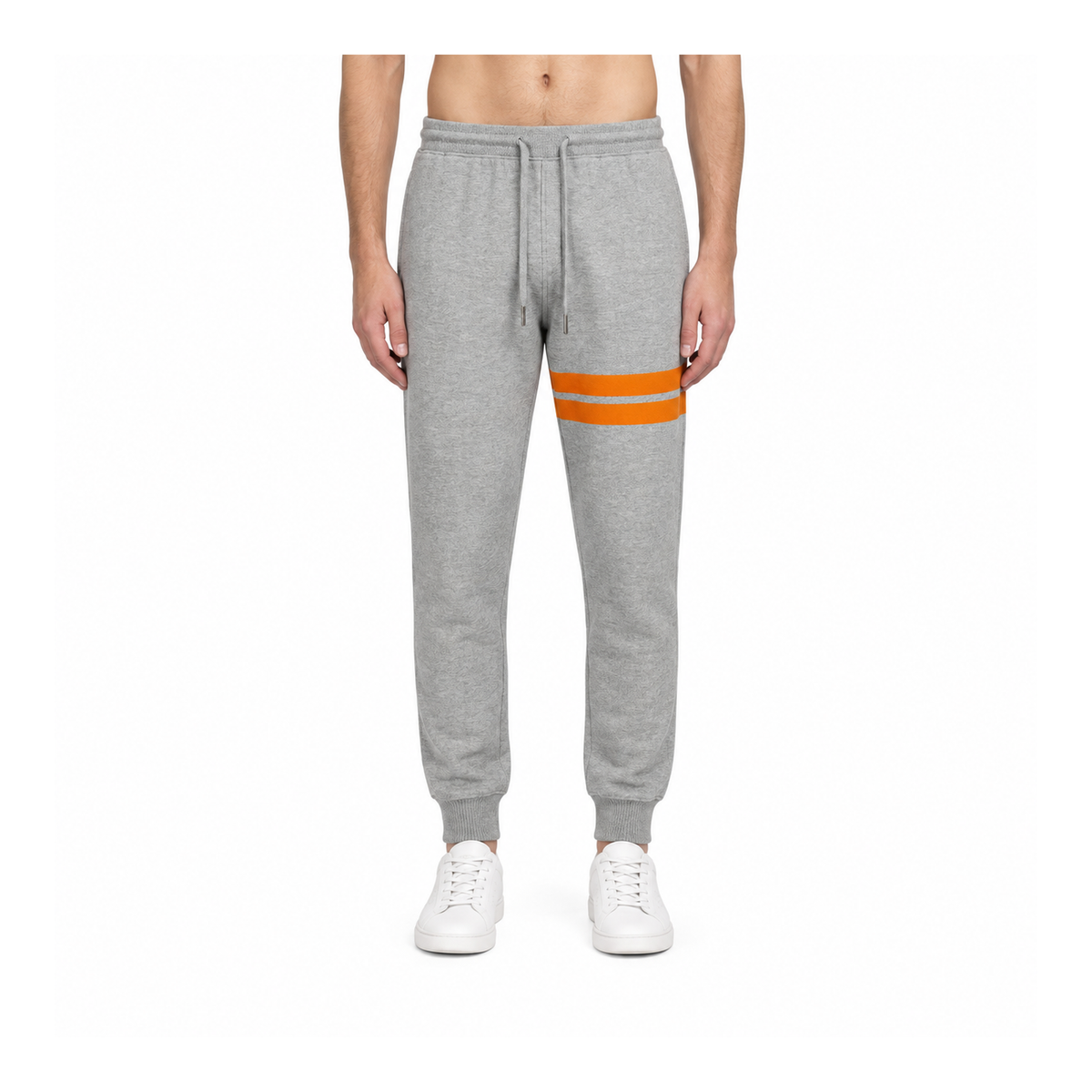 Thom Browne Style Casual Unisex Sweatpants with Signature Four-Bar Detail