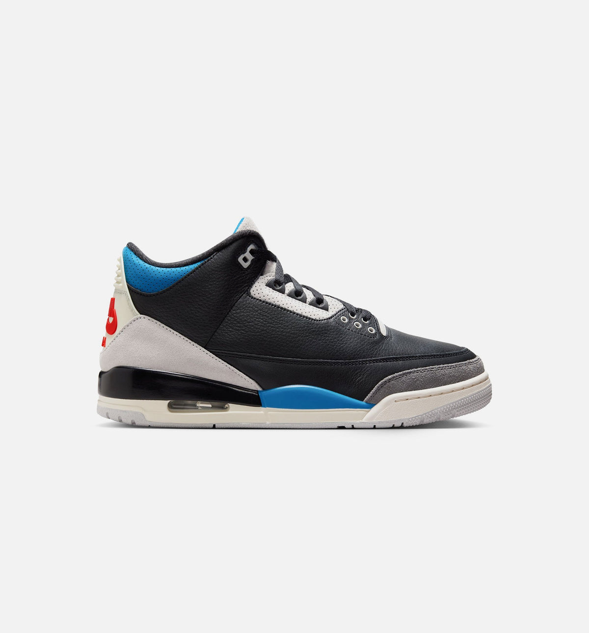 Air Jordan 3 Retro OG 'Rare Air' - Men's Lifestyle Sneaker (Black/Chile Red/Neutral Grey)