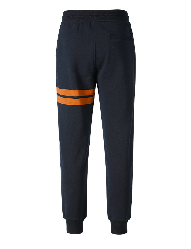 Thom Browne Style Casual Unisex Sweatpants with Signature Four-Bar Detail