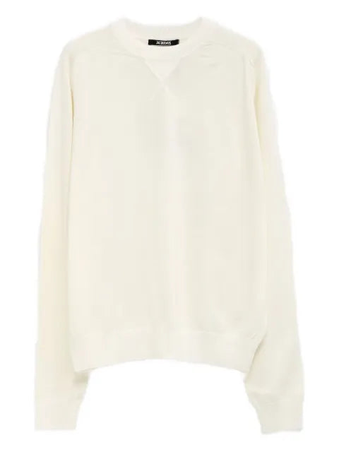 Jacquemus embroidered-detail crew neck jumper