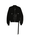 Rick Owens DRKSHDW Temple Bauhaus flight jacket in black cotton rip stop