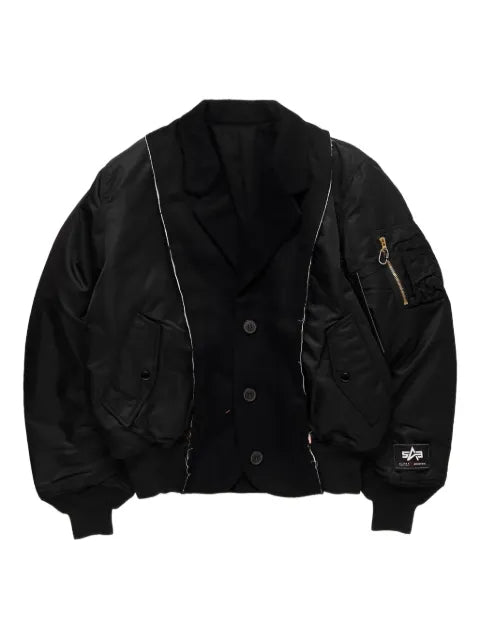 Spencer Badu buttoned bomber jacket