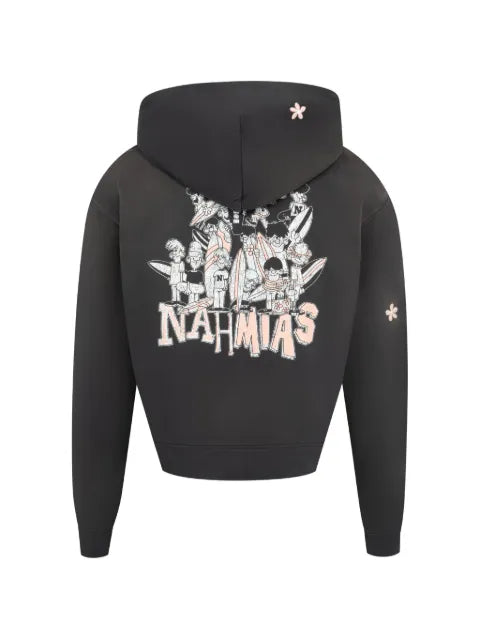 Nahmias Flower Gromes zip-up hoodie