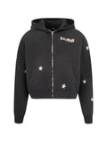 Nahmias Flower Gromes zip-up hoodie