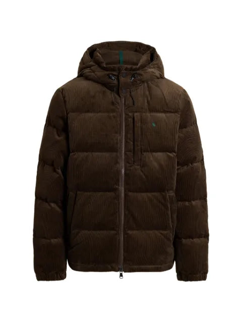 Polo Ralph Lauren hooded corduroy-texture jacket