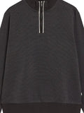 BOSS half-zip micro-textured sweatshirt