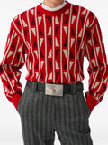 Versace jacquard wool & cashmere knit jumper