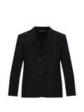Emporio Armani seersucker blazer with down padding and a regular fit