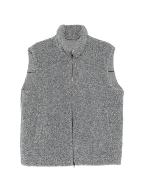 Herno faux-fur high-neck gilet