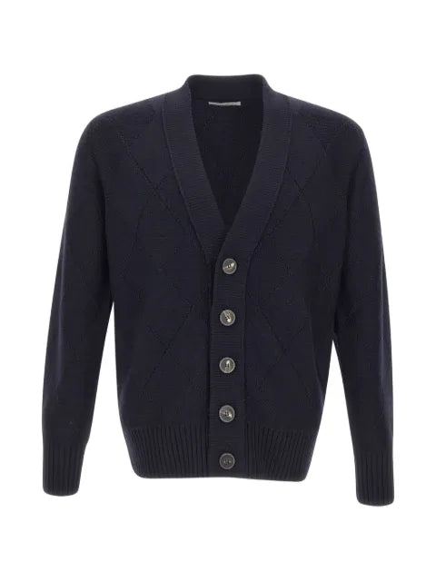 Kangra argyle-knit cardigan