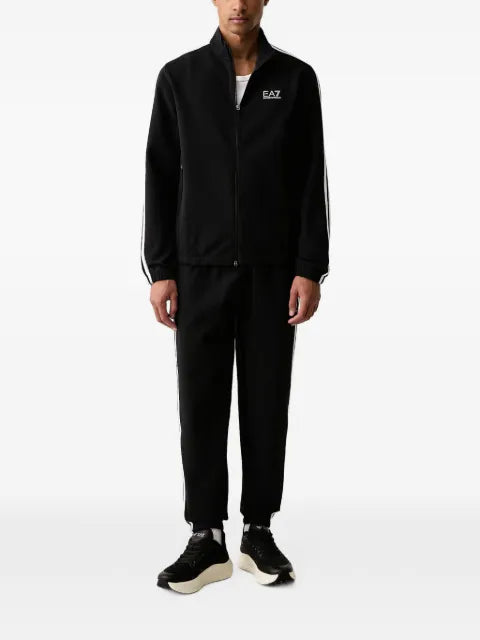 Ea7 Emporio Armani logo-print zip-up tracksuit