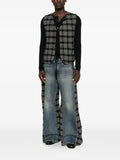 Individual Sentiments check-pattern button-up waistcoat
