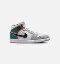 Air Jordan 1 Mid SE Men's – Black/White/Wolf Grey