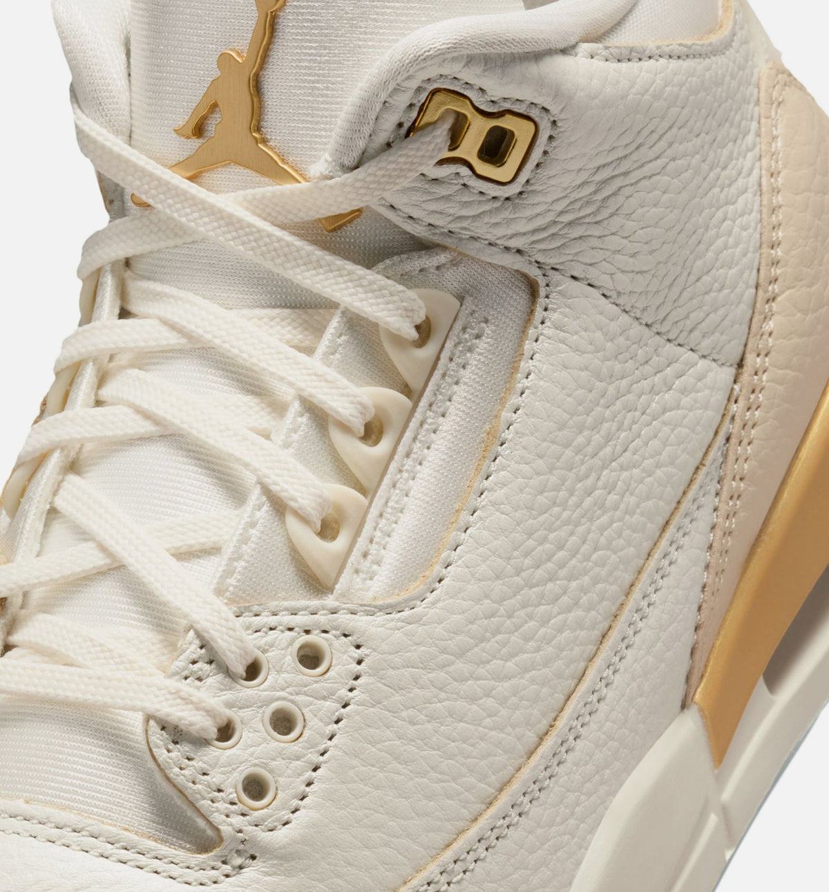 Air Jordan 3 Retro Sail and Pale Ivory Women's Shoes - Sail/Gold/Ivory