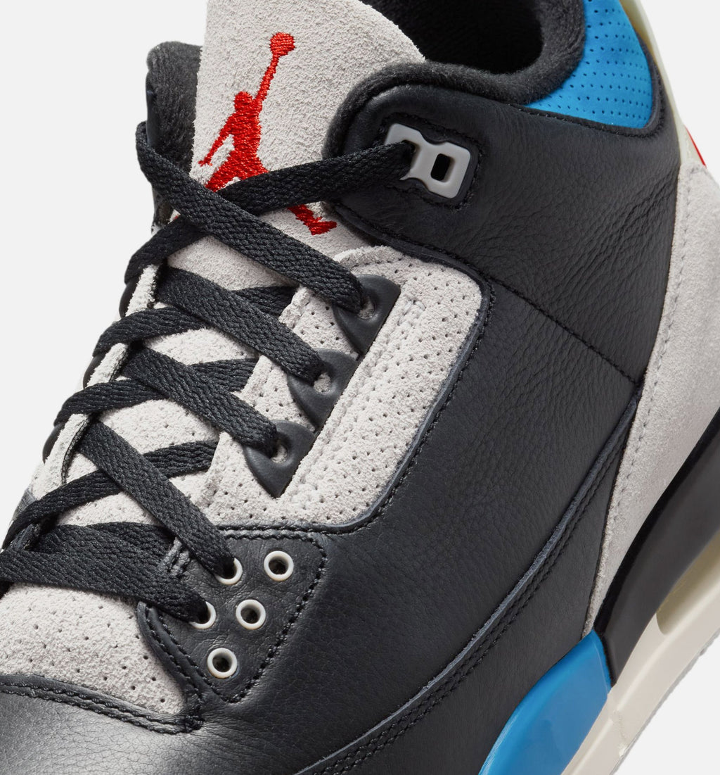 Air Jordan 3 Retro OG "Rare Air" Men's Shoe – Black/Chile Red/Neutral Grey