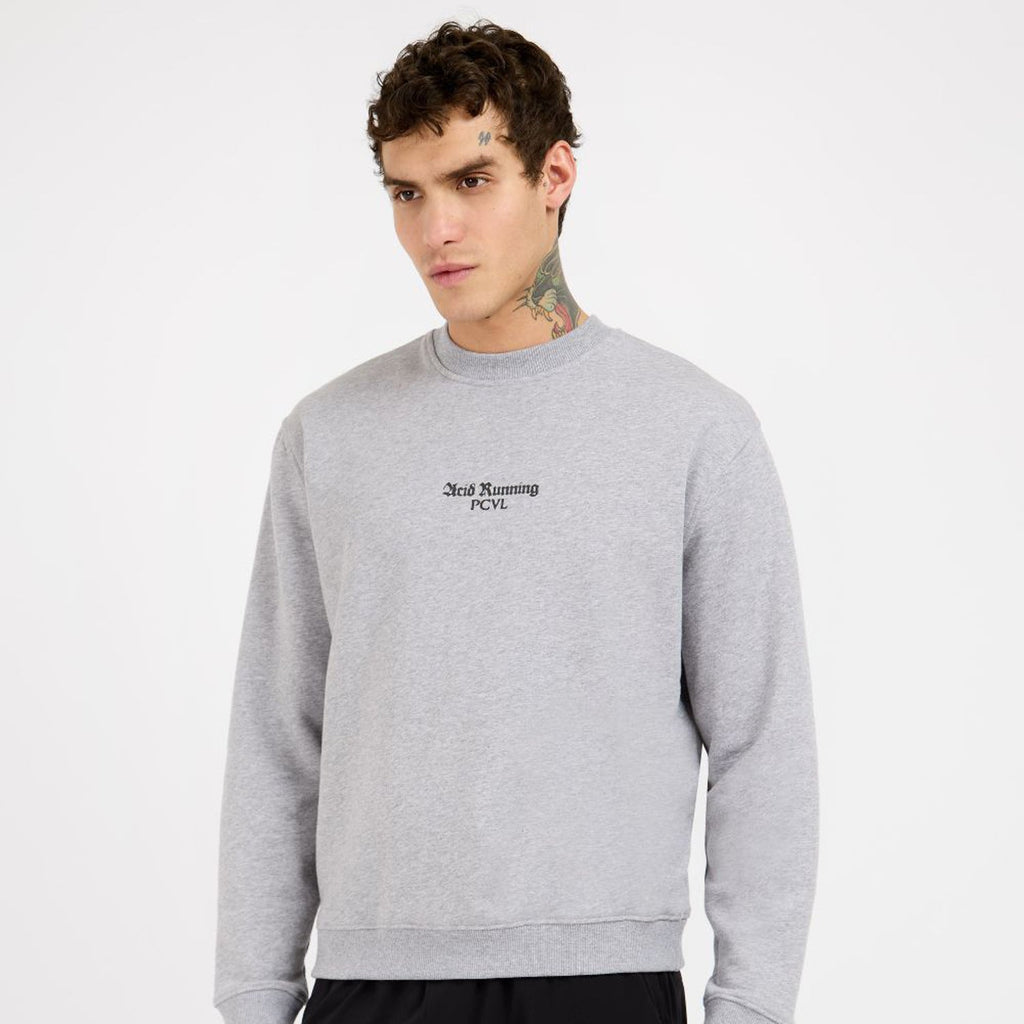Acid Running x Percival Restless Souls Sweatshirt: Atheletic Grey