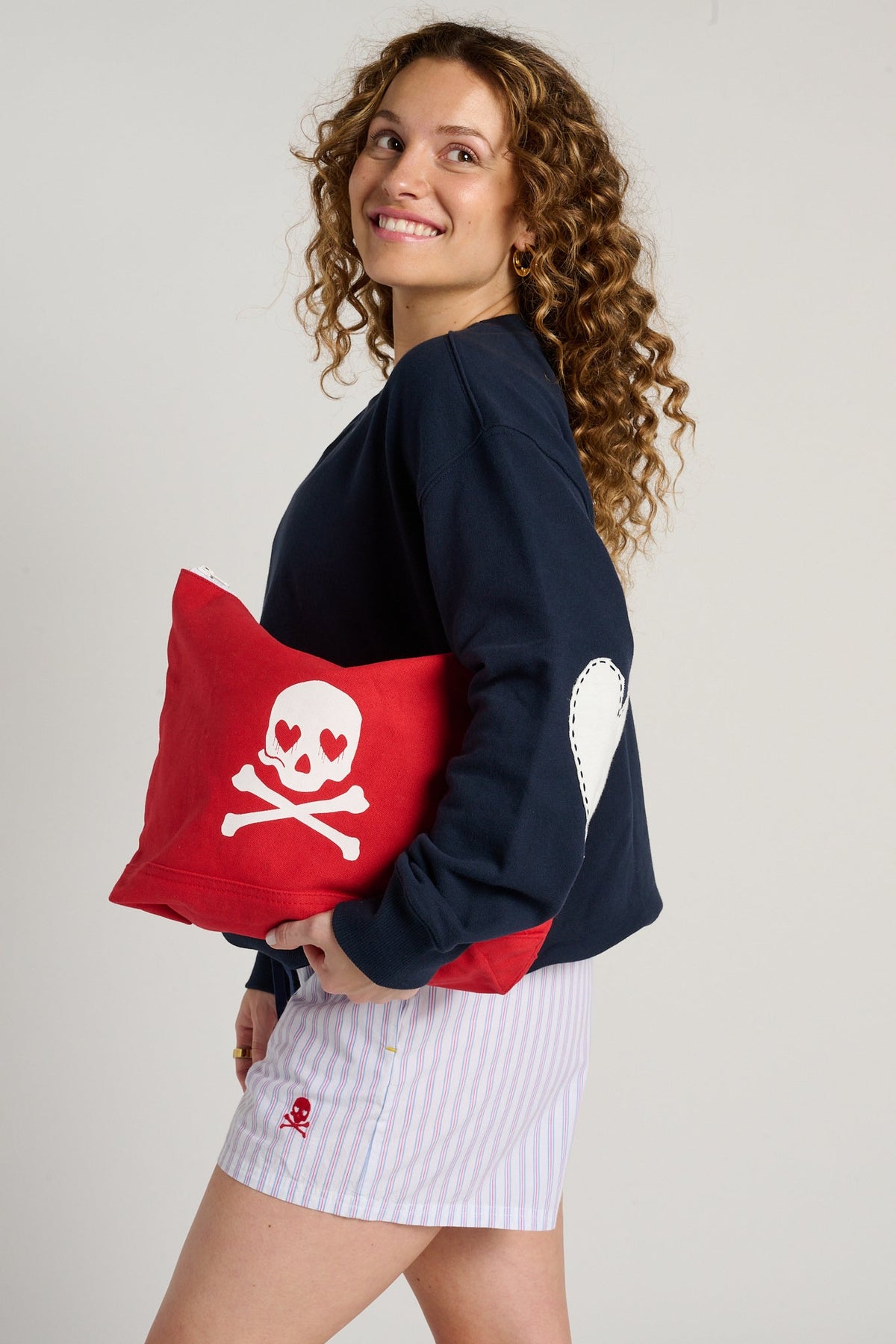 Heart + Skull Wristlet