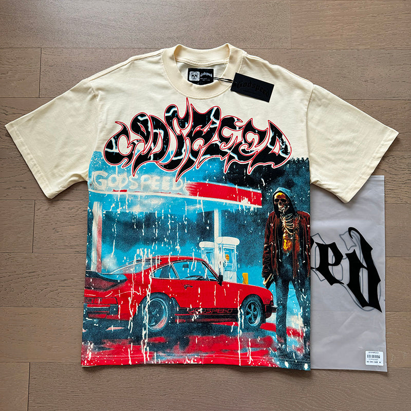 Godspeed T-Shirt Retro Fantasy Pattern