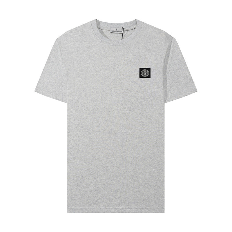 Stone Island Compass Patch Chest Badge Short‑Sleeve Cotton Tee