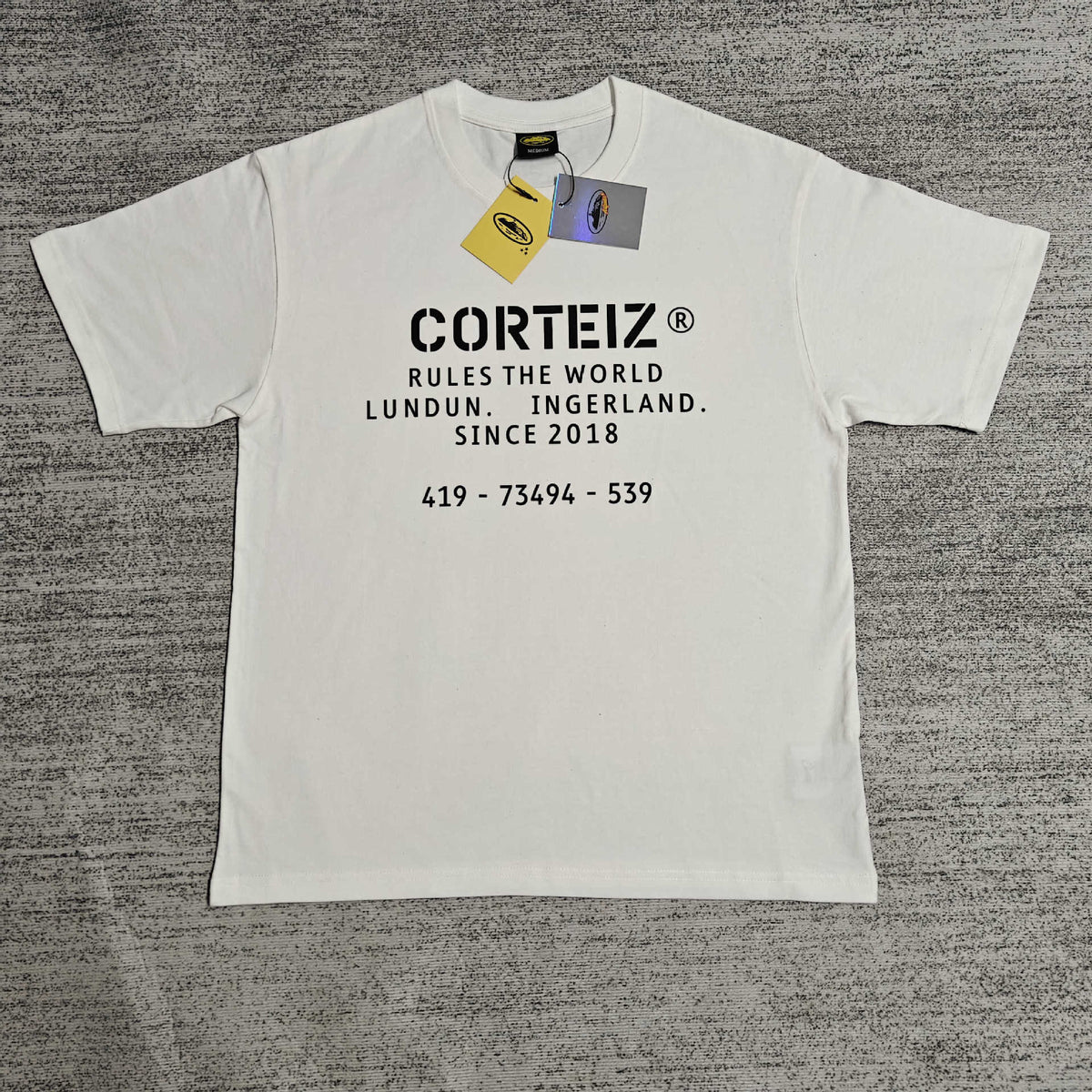 Corteiz Island Letter Graphic Oversized Tee Streetwear Unisex