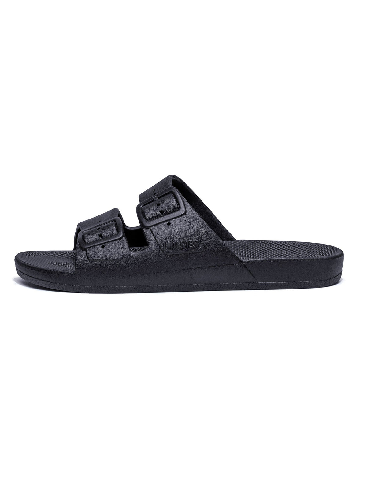 MOSES TWO BAND SLIDE BLACK
