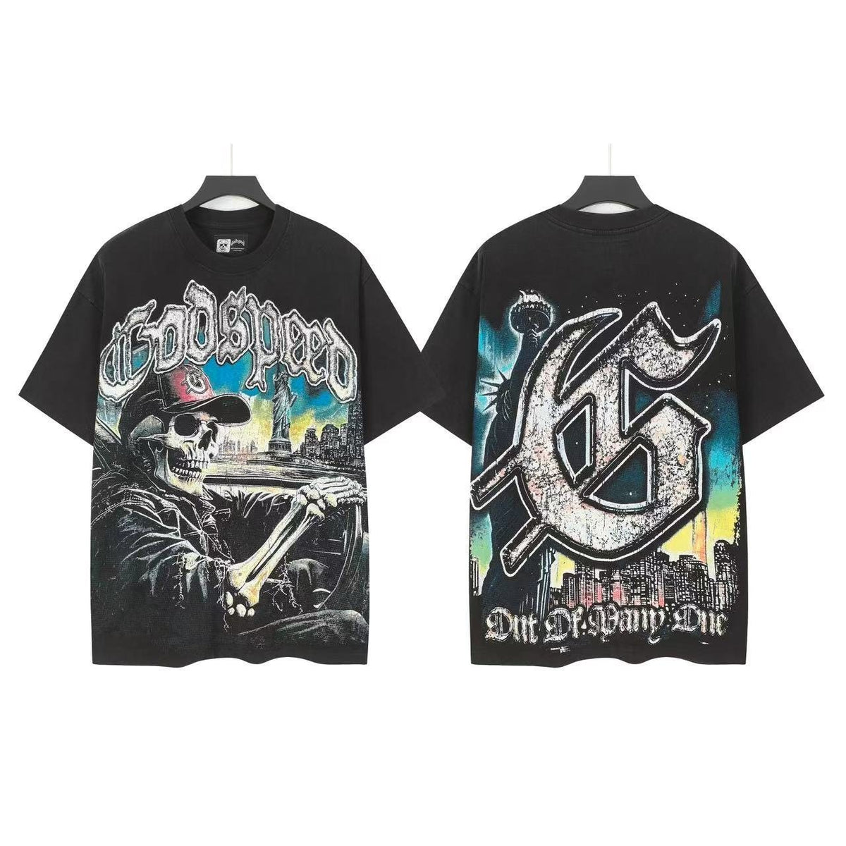 Godspeed Skeleton City Graphic T-Shirt
