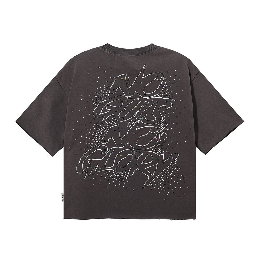 BKYS Revival No Gut No Glory Rhinestone Cropped T-Shirt