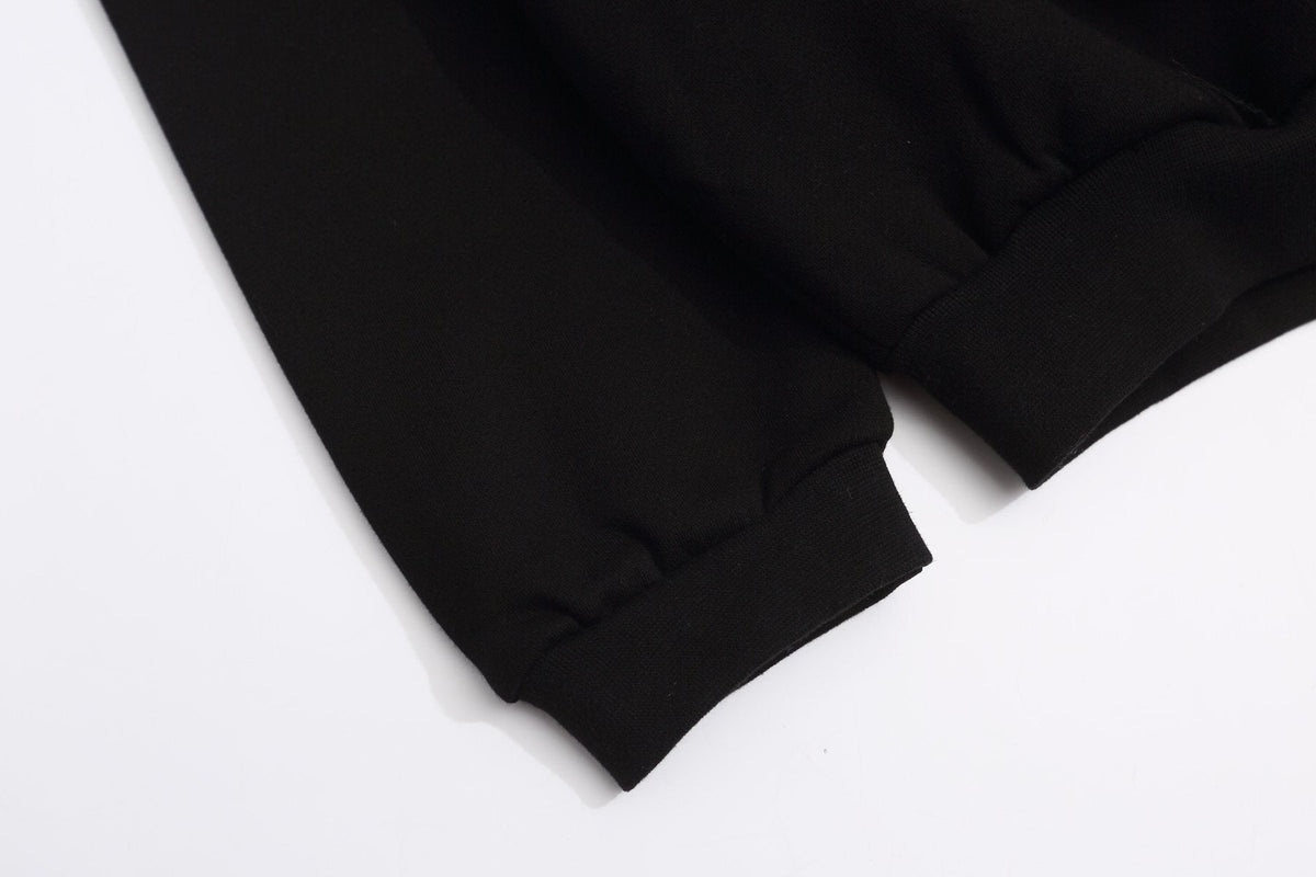 Fear of God Essentials Black Front Graphic Hoodie