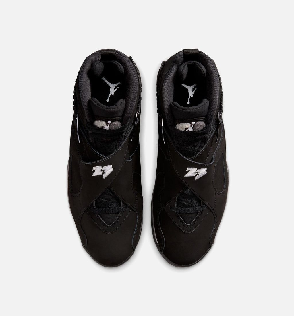 Air Jordan 8 Retro Chrome Men's Lifestyle Shoe - Black/White/Light Graphite