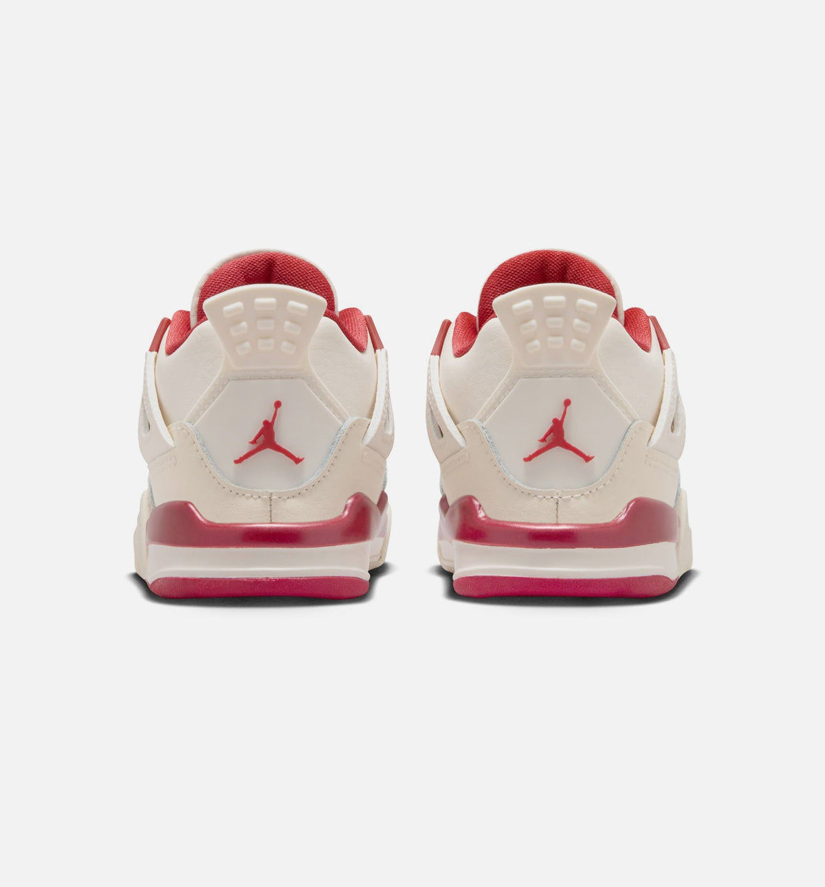 Air Jordan 4 Retro Valentine's Day Infant & Toddler Lifestyle Shoes - Light Ivory/Sierra Red/Intense Red