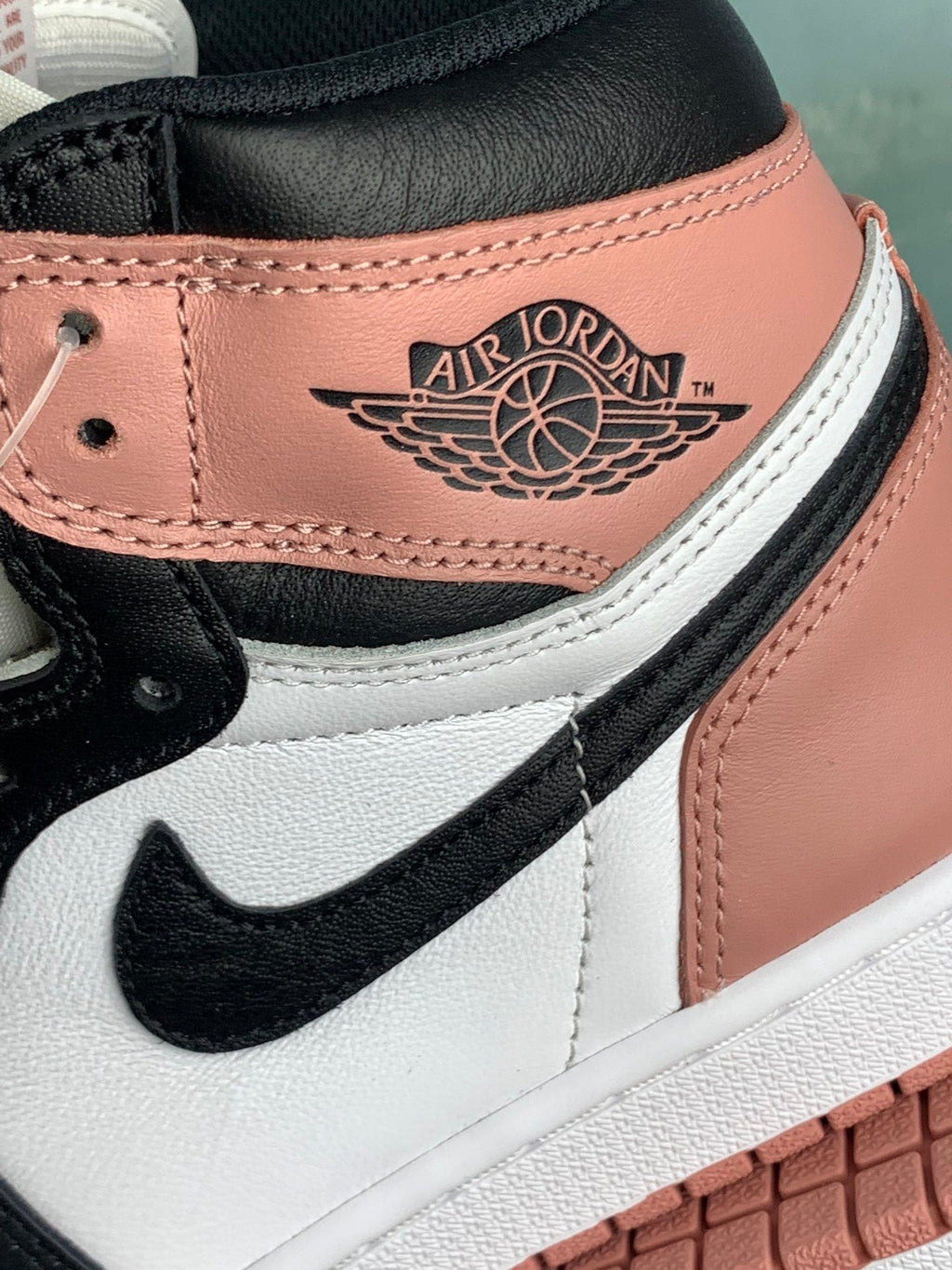 Air Jordan 1 High Rust Pink Dusty Pink Toe 861428-101 Unisex Sneakers
