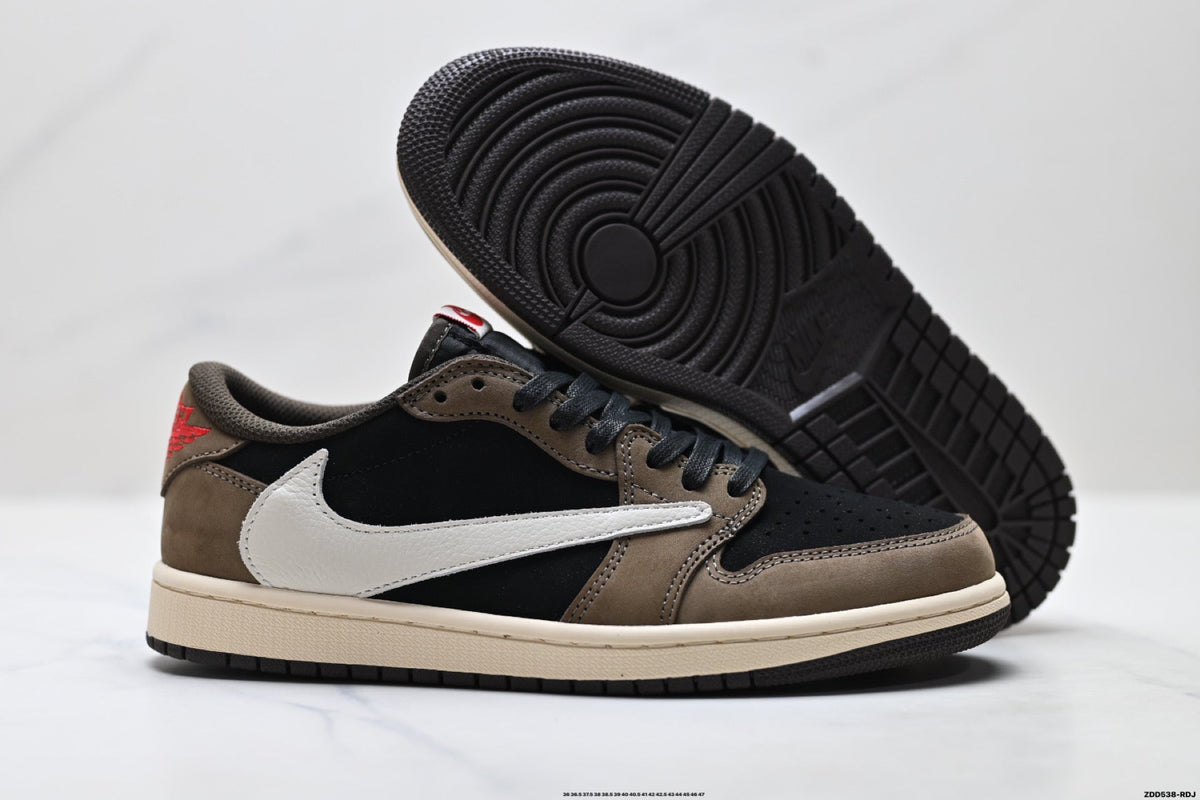 Nike Low-Top Sneakers Black Brown Beige Unisex Style 43
