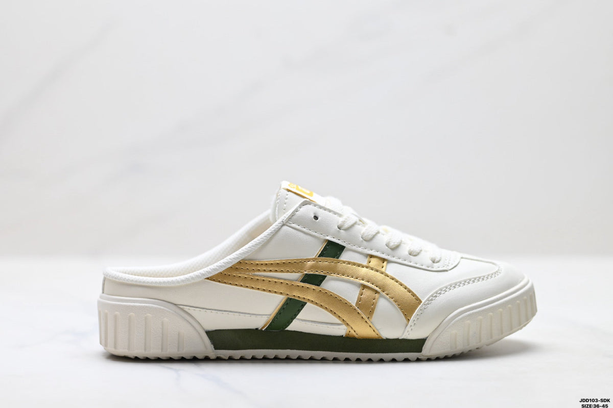 Onitsuka Tiger Retro Sabot Cream Gold Olive Unisex Shoes