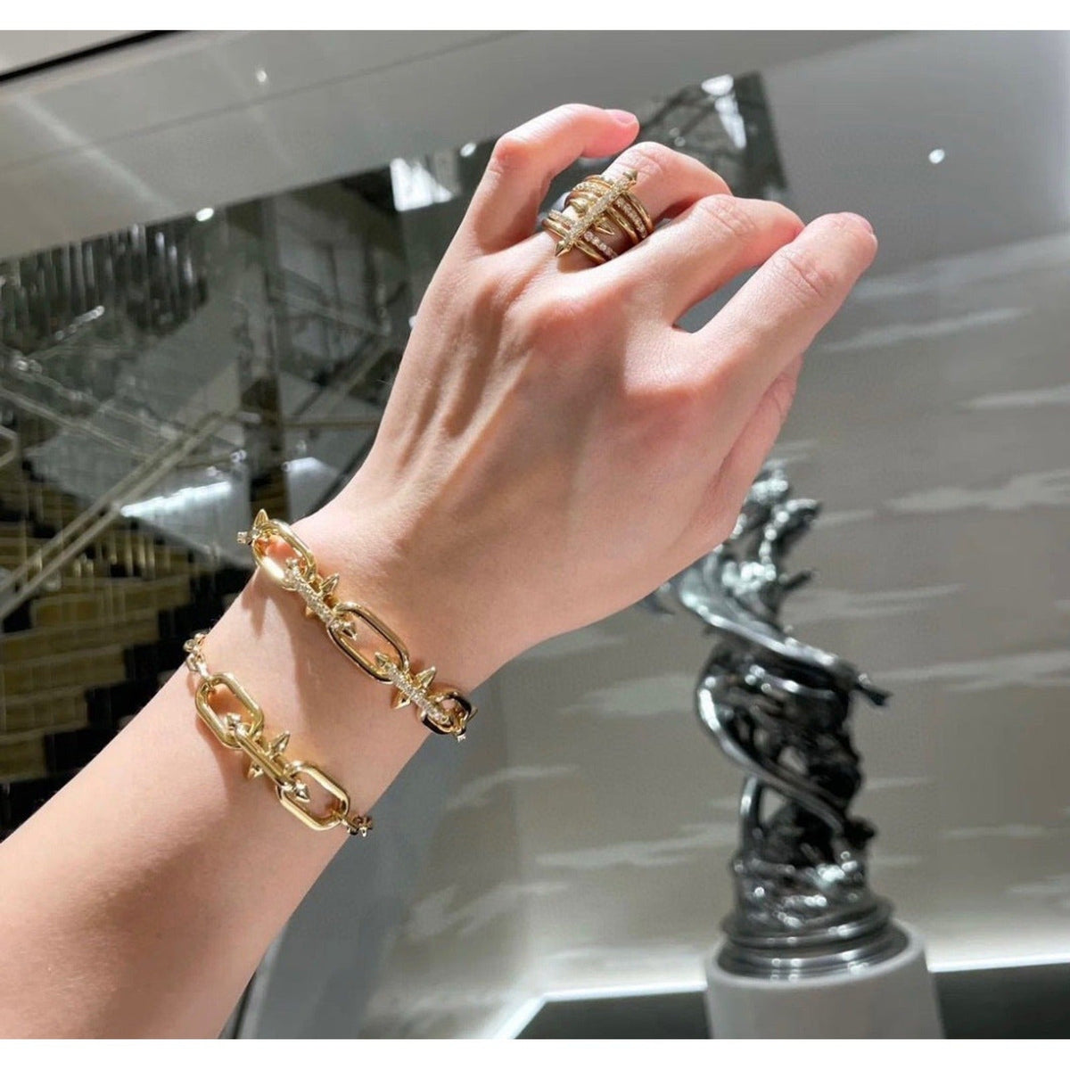 Tiffany & Co. Trident Link Bracelet