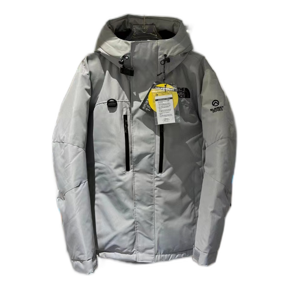 The North Face Himalayan Down Parka in Grey & White | 700-Fill