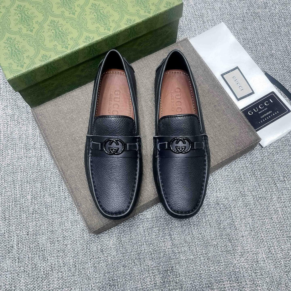 Gucci Black Hardware Loafers