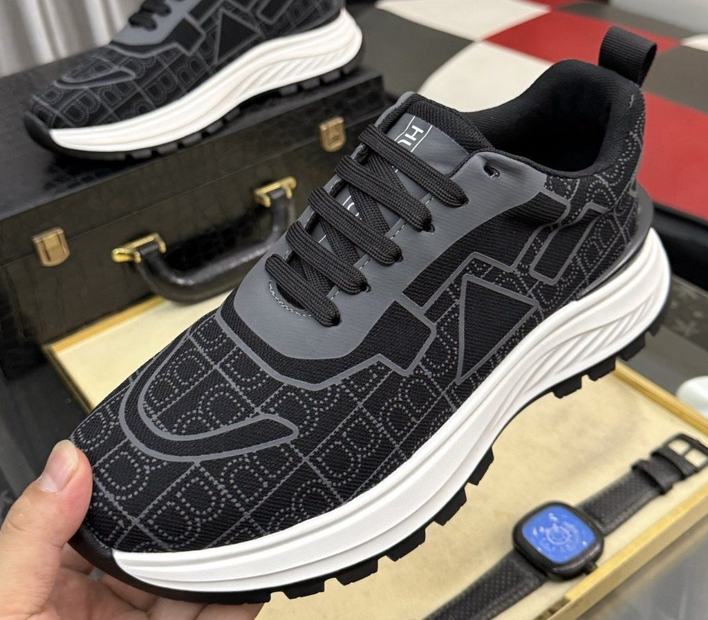 BOSS Patterned Low-Top Sneakers