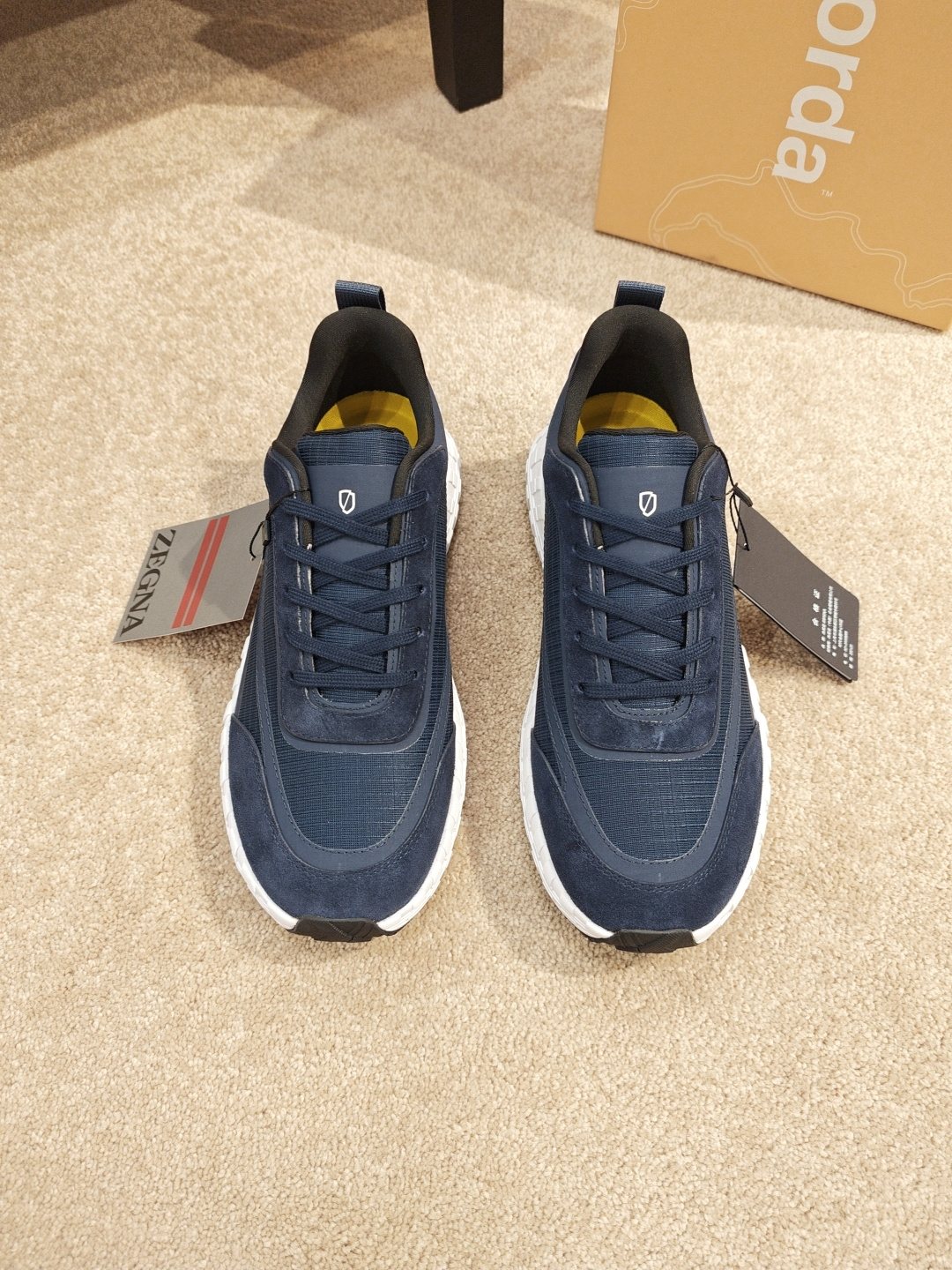 ZEGNA Paneled Low-Top Sneakers