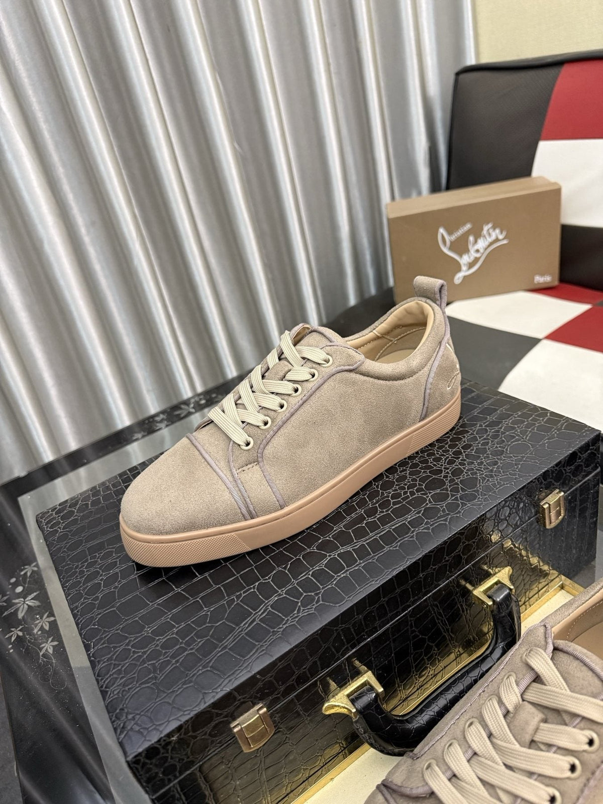 Christian Louboutin Low-Top Lace-Up Sneakers