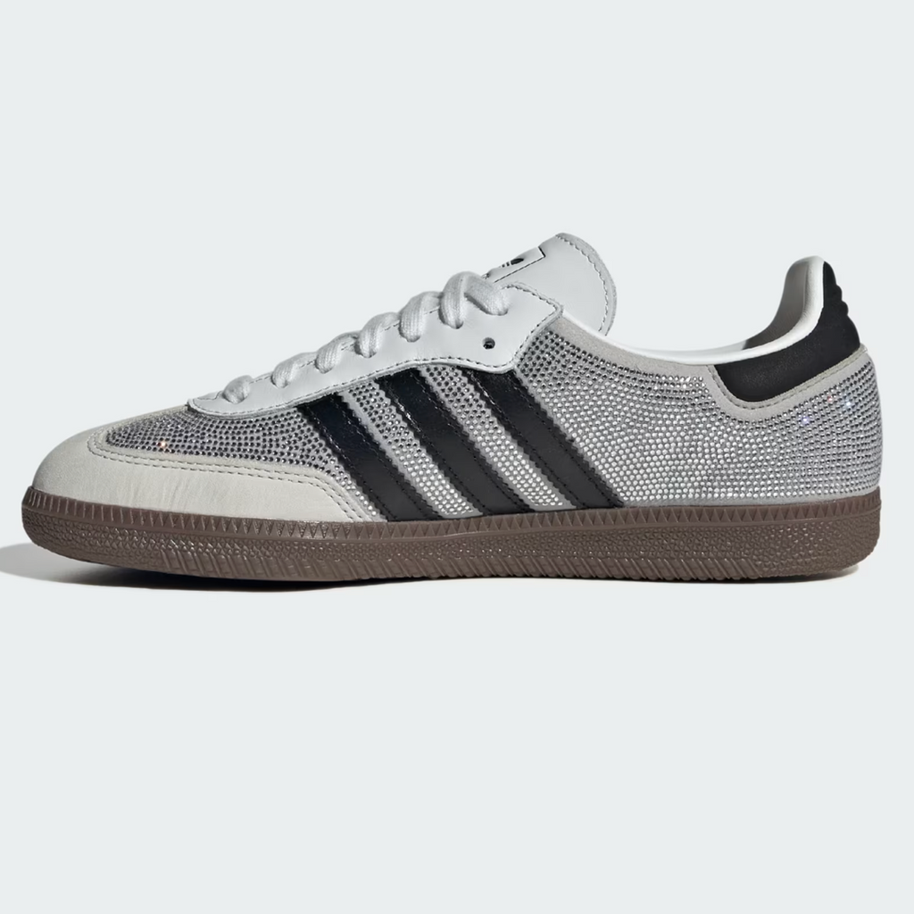 adidas Samba OG Rhinestone Crystal White Silver Women's